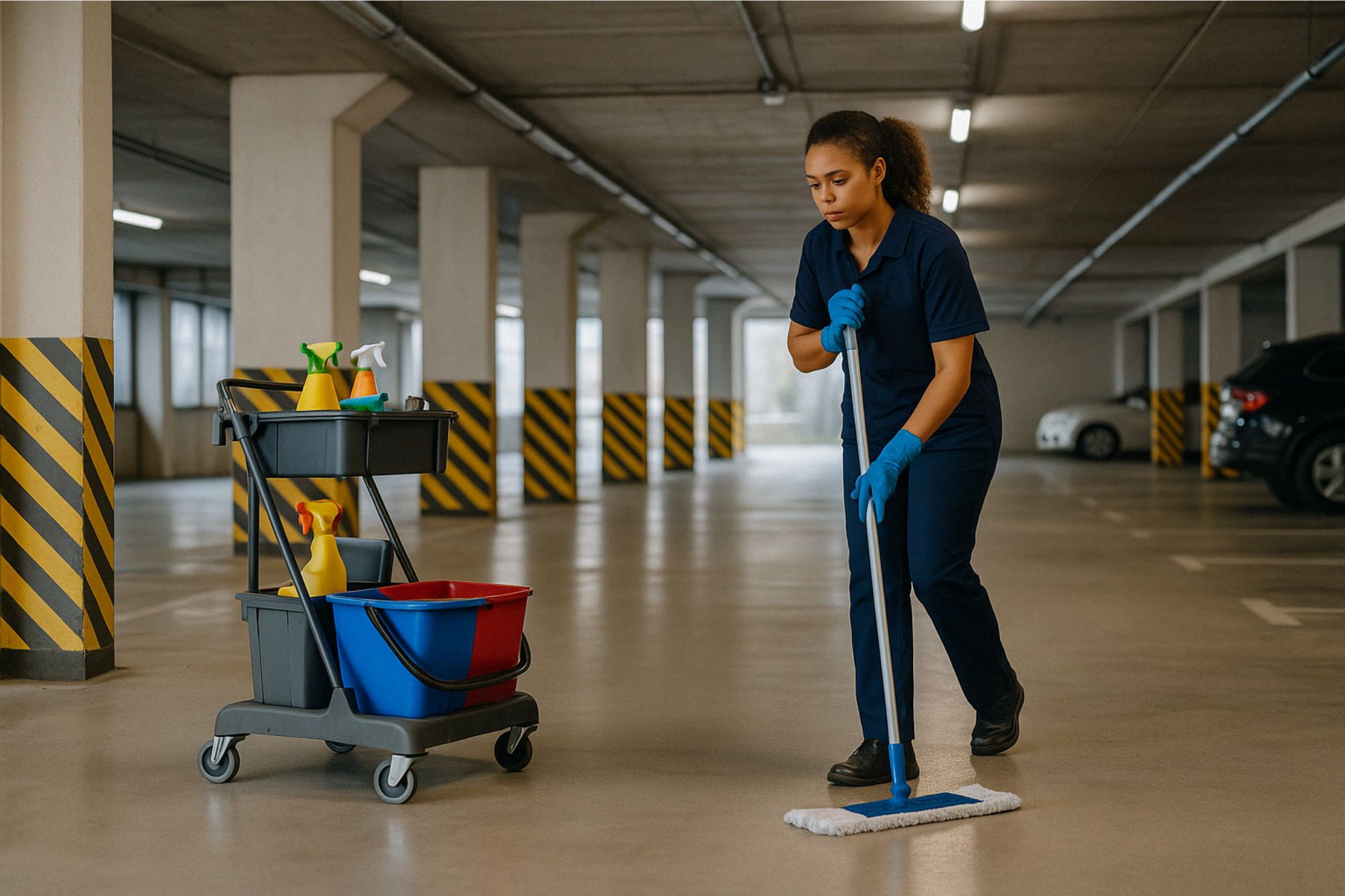 Photo nettoyage parking